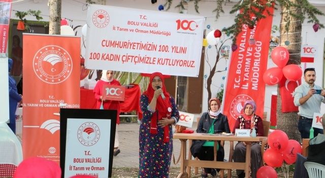 Bolu’da Cumhuriyetin 100. Yılında 100 Kadın Çiftçi ile Buluşma Etkinliği Düzenlend